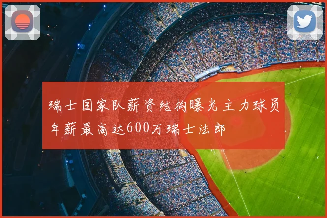 瑞士国家队薪资结构曝光主力球员年薪最高达600万瑞士法郎